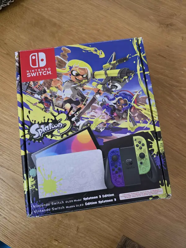 Scatola Nintendo Switch oled Splatoon 3