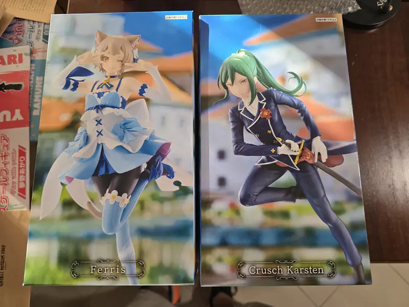 Set 2 Statuette Re Zero Starting Life in Another World Crusch e Ferris